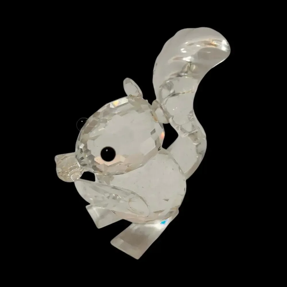 Swarovski Vintage Crystal Figurine Retired Squirrel 1.75H Rare